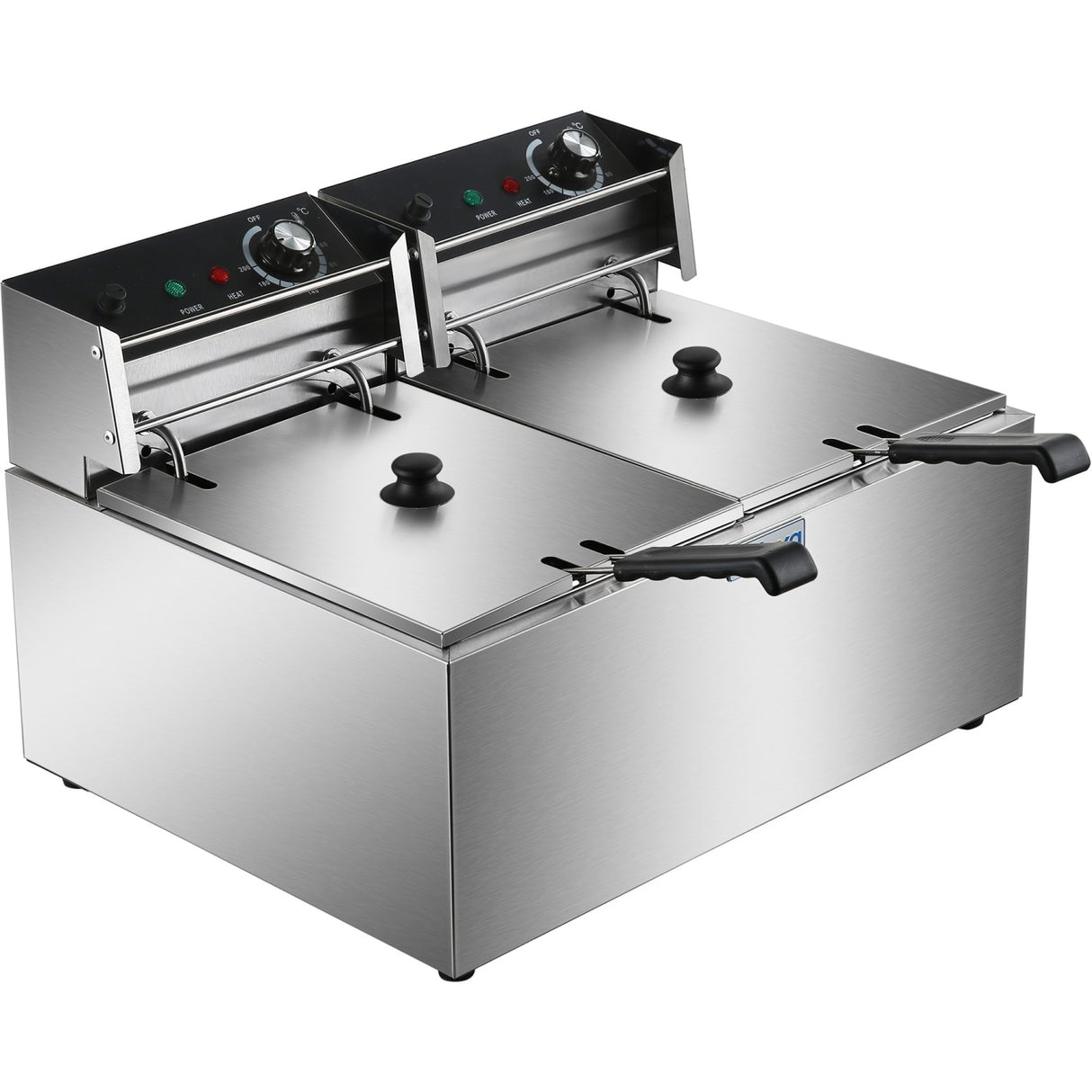 Commercial Fryer Double Electric 2x8 Litre 5.6k W Countertop | Hef89