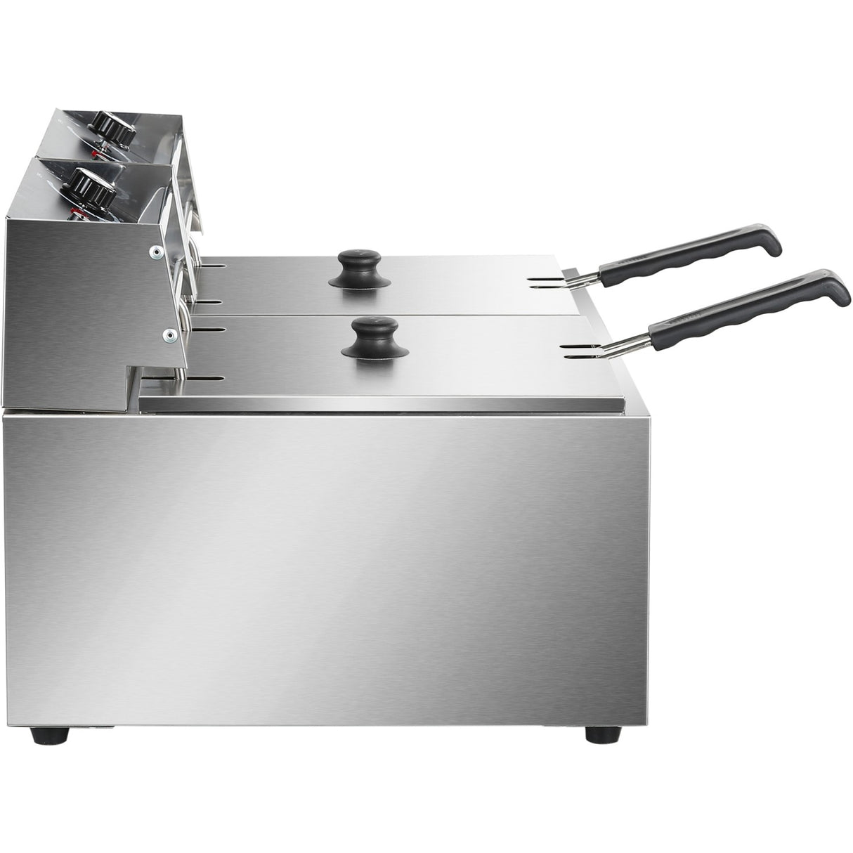 Commercial Fryer Double Electric 2x8 Litre 5.6k W Countertop | Hef89