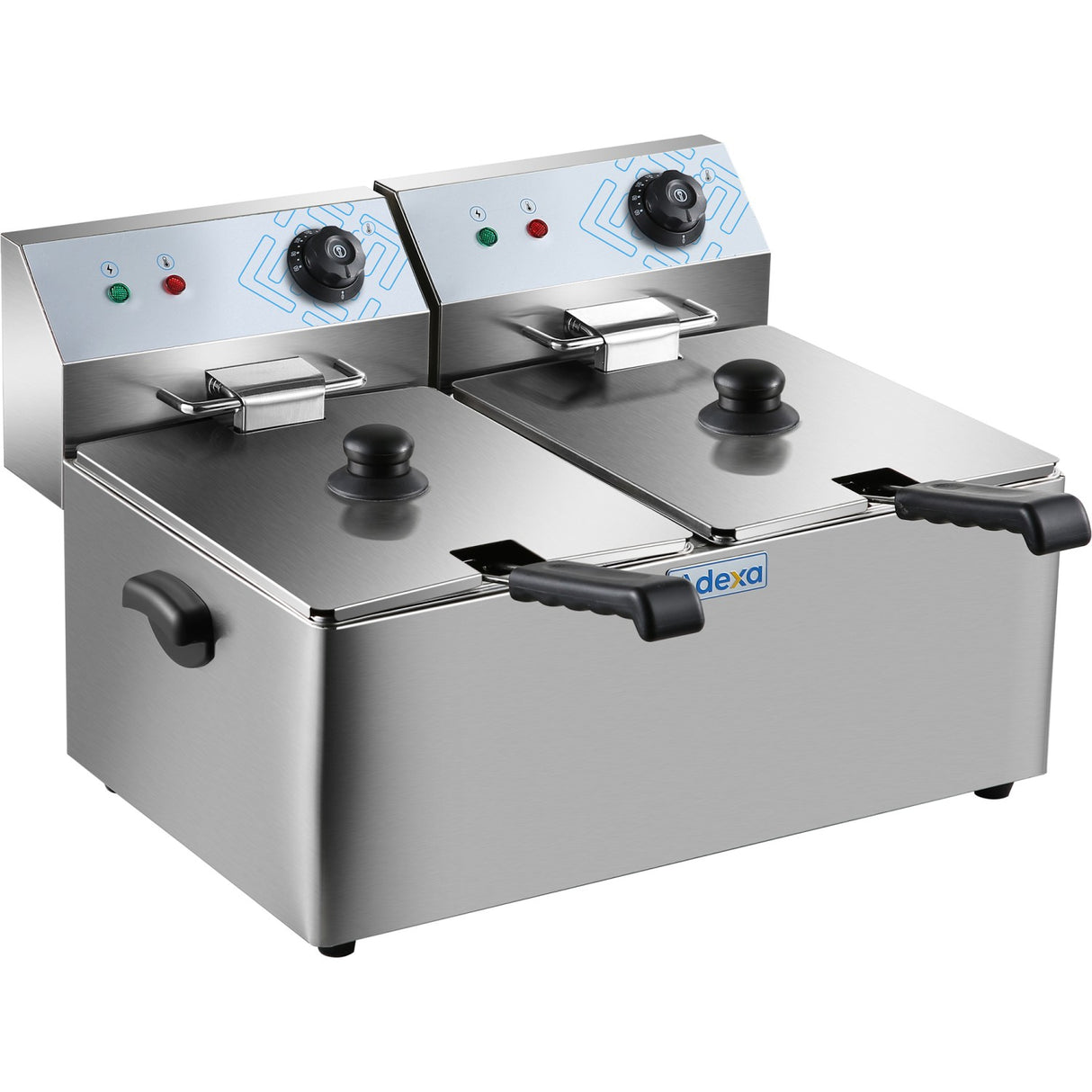 Commercial Fryer Double Electric 2 X 8 Litre 6.5k W Countertop | Hef8 L2