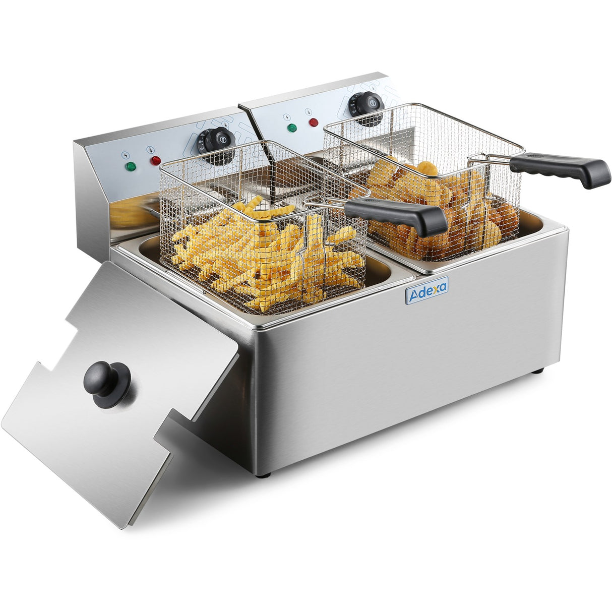 Commercial Fryer Double Electric 2 X 8 Litre 6.5k W Countertop | Hef8 L2