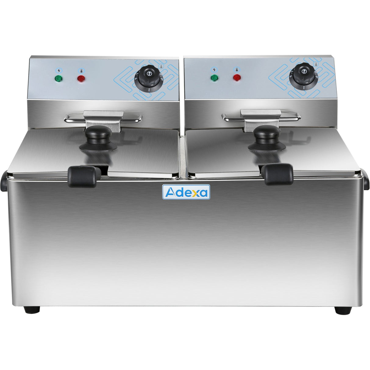 Commercial Fryer Double Electric 2 X 8 Litre 6.5k W Countertop | Hef8 L2