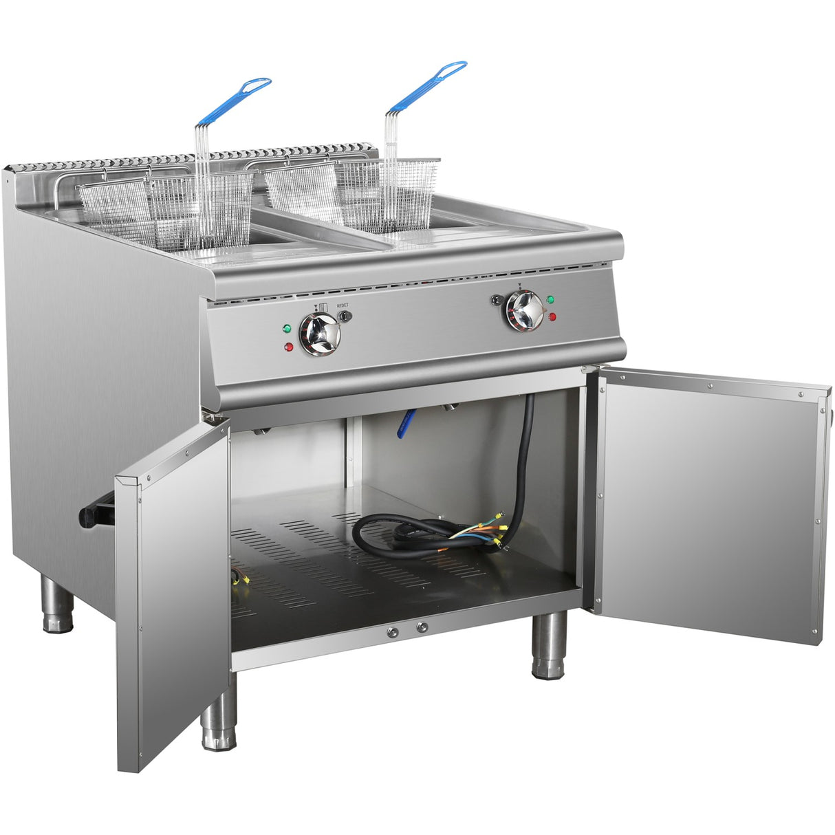 Commercial Electric Fryer Double Tank 2x28 Litres | Hef908 A