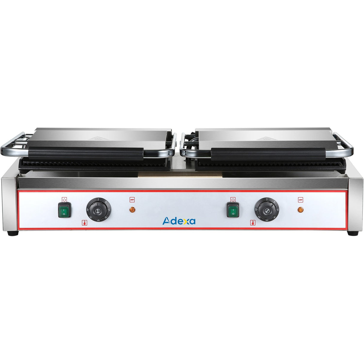 Heavy Duty Twin Xl Panini Contact Grill Smooth 4.4k W Dual Zone | Heg813 Eb