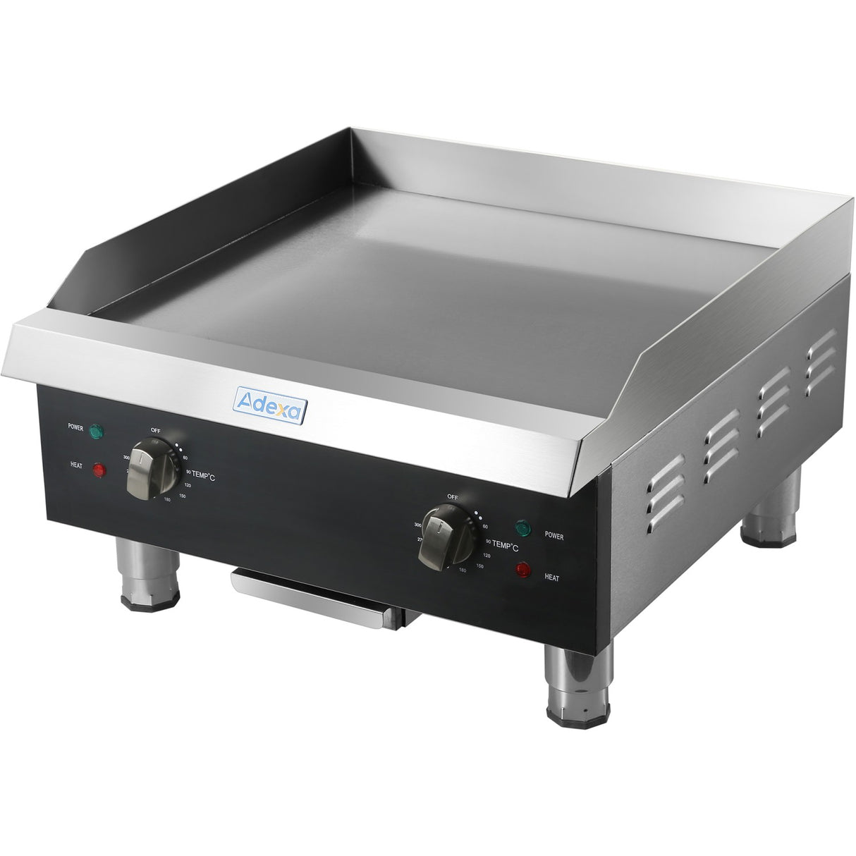 Commercial Griddle Smooth 610x620x360mm 8k W Electric | Heg824