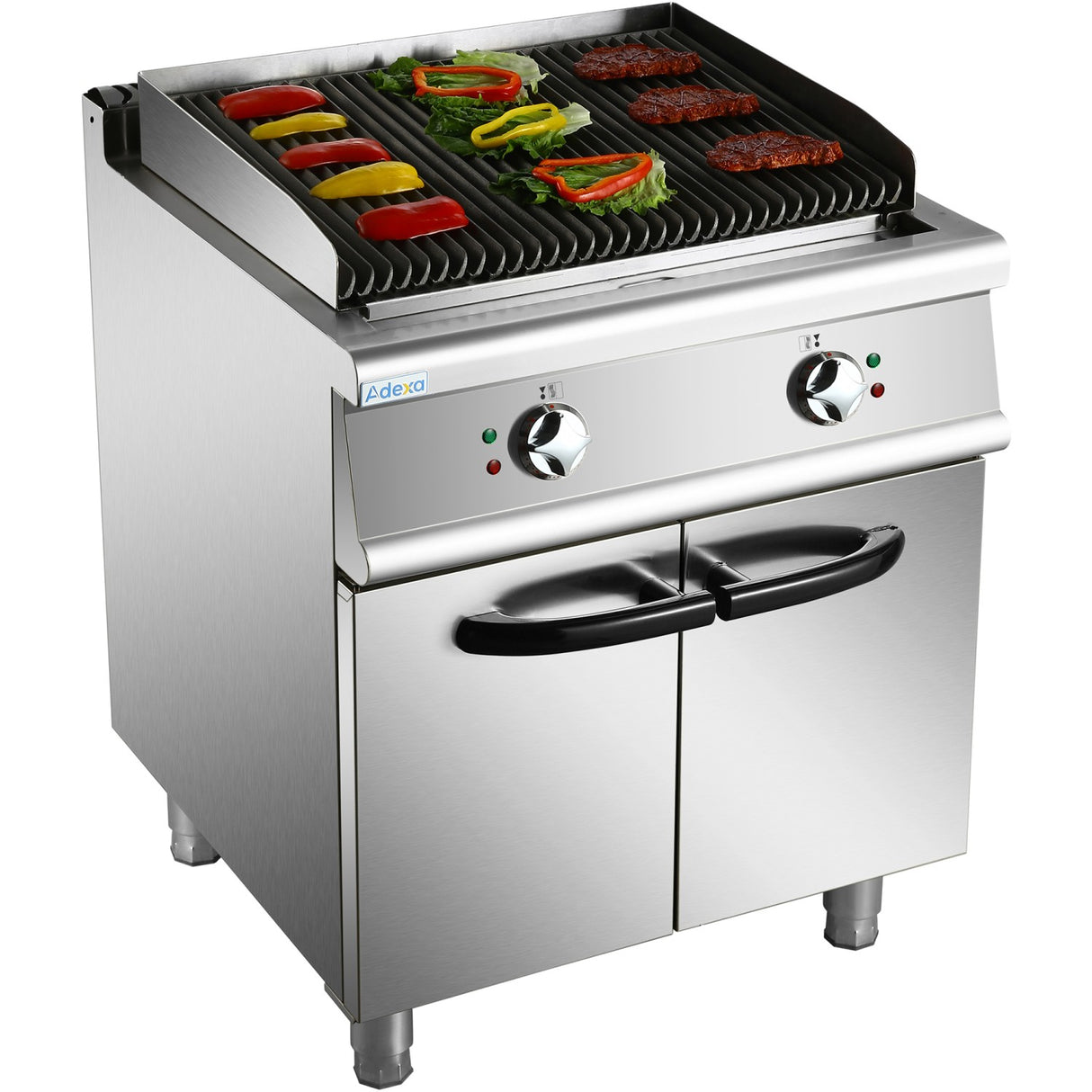 Professional Electric Lava Rock Grill With Cabinet Base 9k W 700mm Depth | Hel707 A