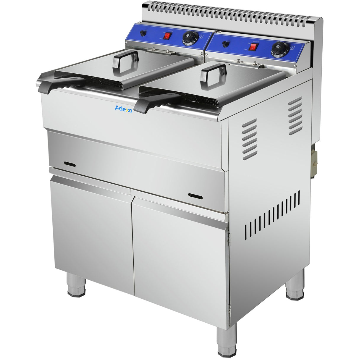 Professional Twin Basket Free Standing Gas Fryer Twin Tank 36 Litres| Hgf182 C