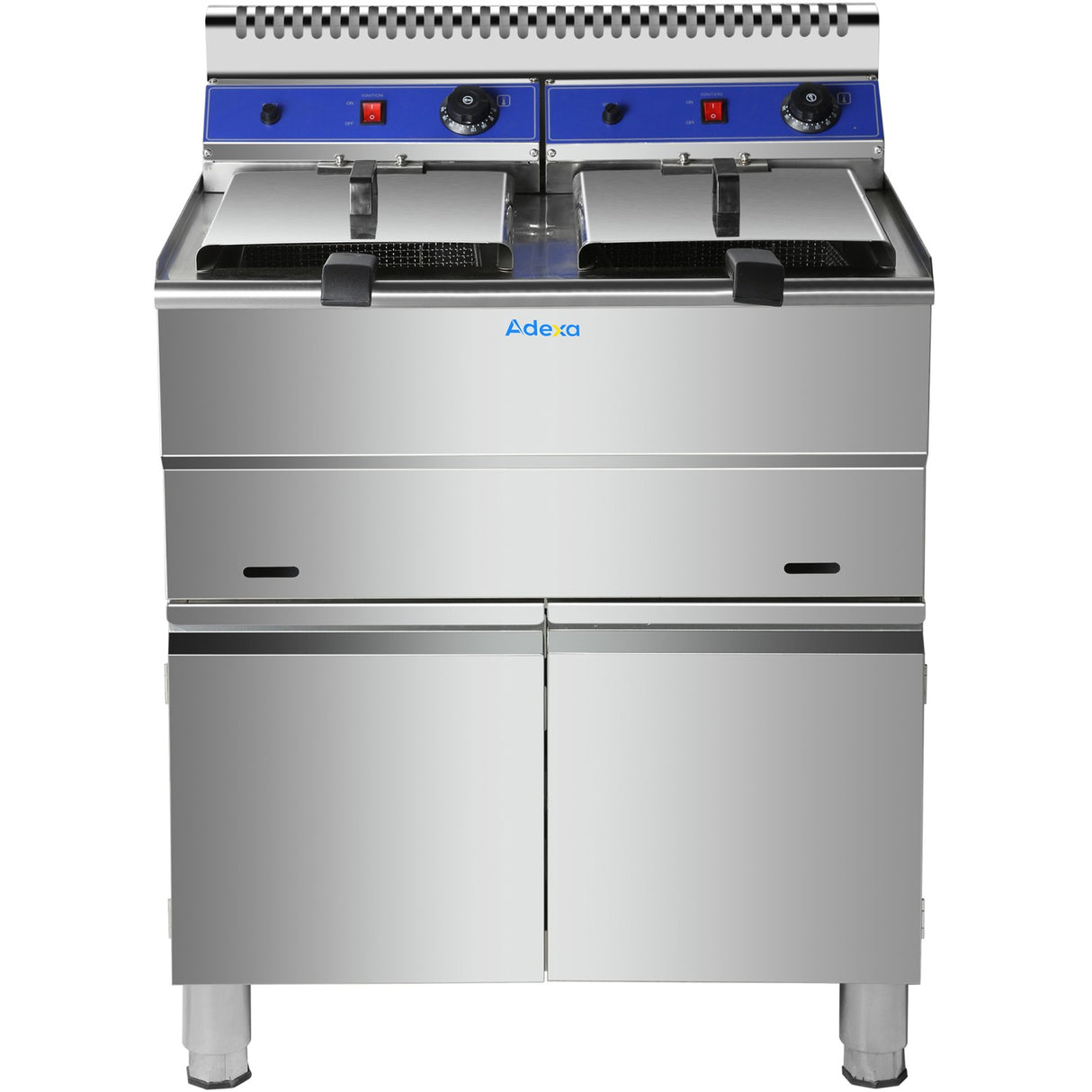 Professional Twin Basket Free Standing Gas Fryer Twin Tank 36 Litres| Hgf182 C