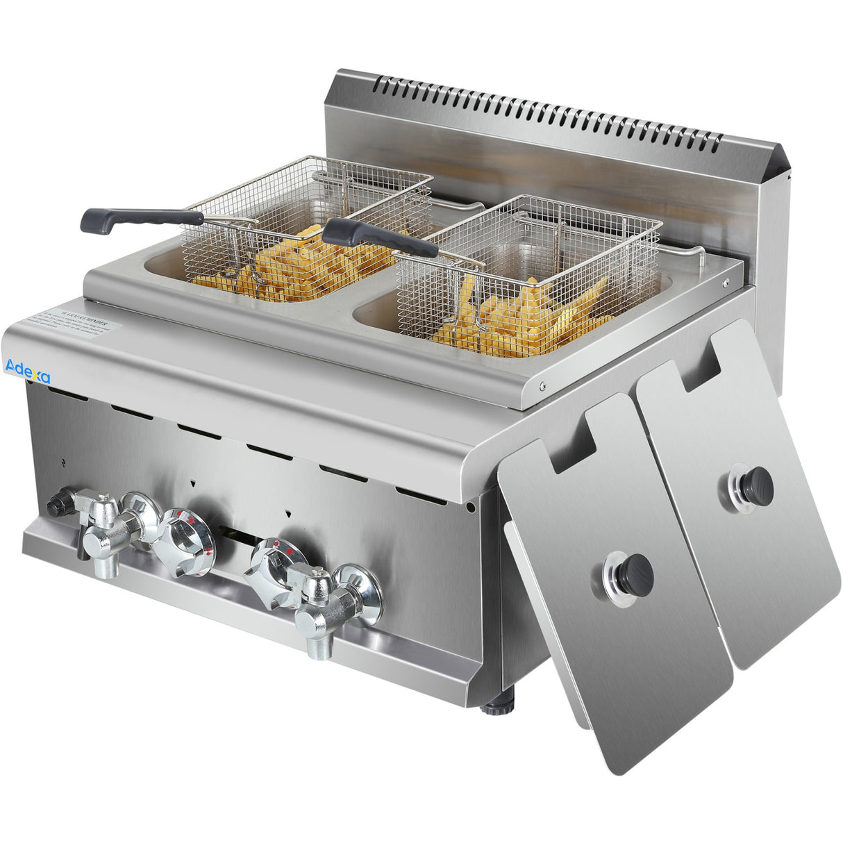 Commercial Gas Fryer 2x8 Litres Countertop | Hgf608