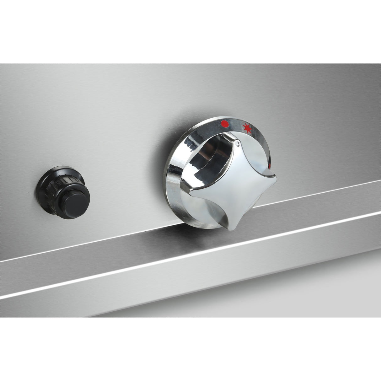 Commercial Gas Lava Rock Grill 2 Zones Countertop | Hgl607