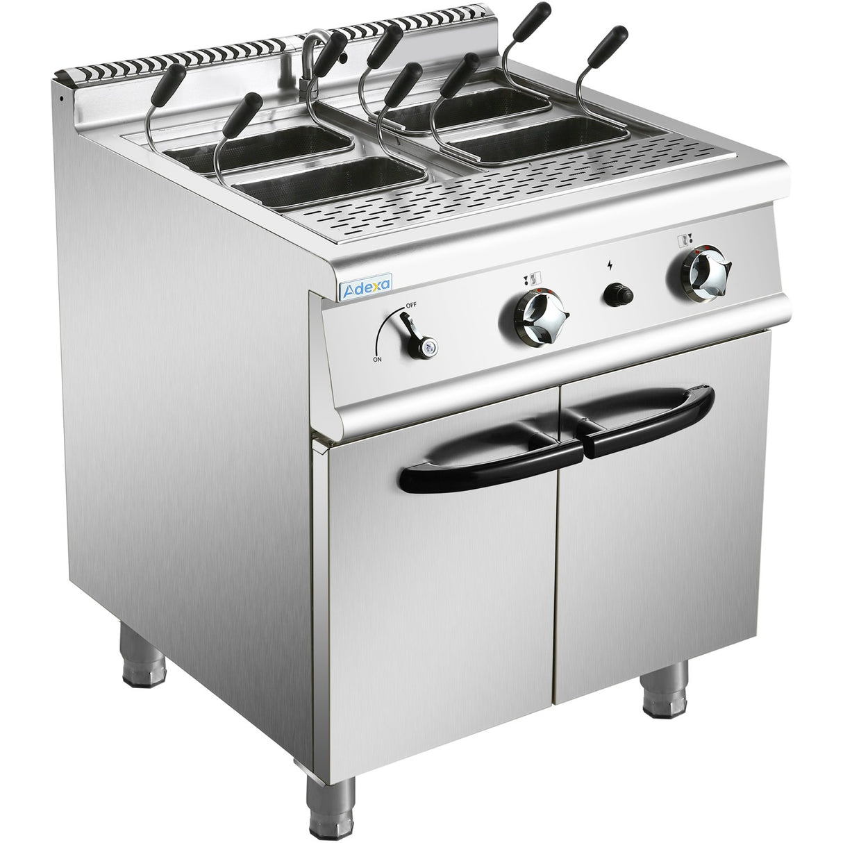 Professional Pasta Cooker 30 Litres Gas 22k W Floor Standing With Cabinet Base 700mm Depth | Hgn715