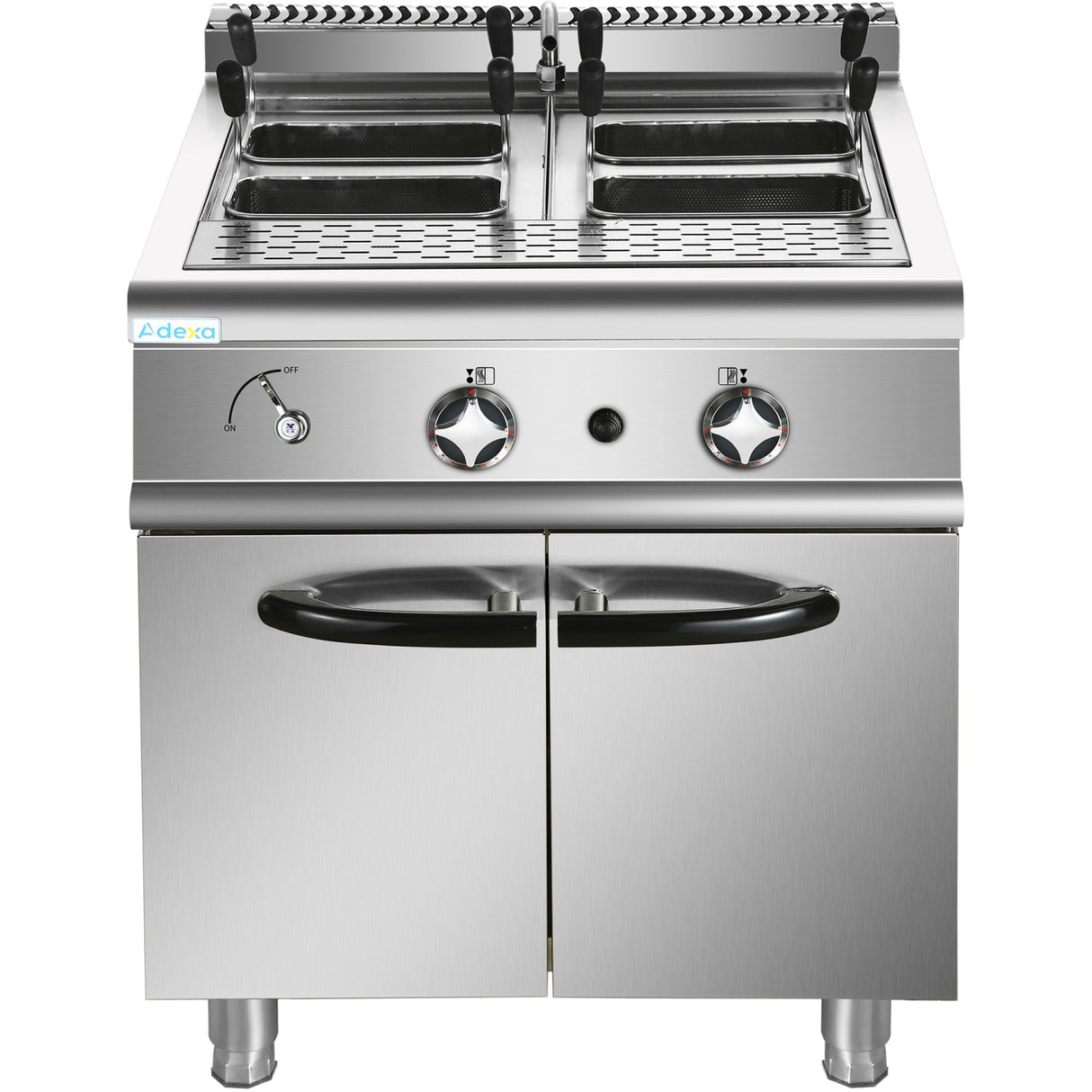 Professional Pasta Cooker 30 Litres Gas 22k W Floor Standing With Cabinet Base 700mm Depth | Hgn715