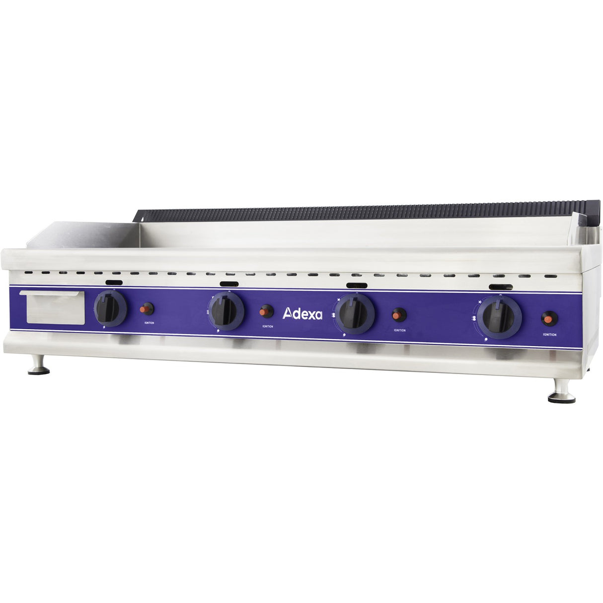 Commercial Gas Griddle Smooth 4 Zone 12k W Table Top | Hgt1100