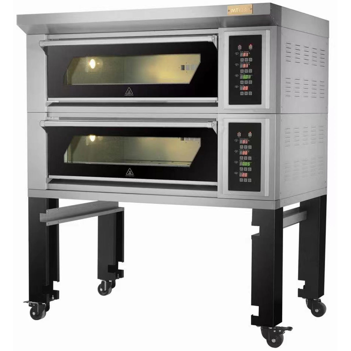 Bakery Oven Electric 2 Chambers 4 X 400x600mm Trays 400°C Digital Controls 13.2k W 380 V | Htd40 Ki