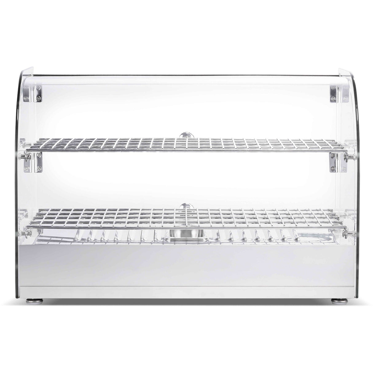 2 Tier Curved Front Heated Display Case 45 Litres Countertop |  Hw45 R