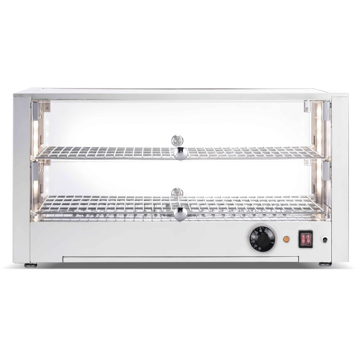 2 Tier Heated Display Case 80 Litres Countertop |  Hw80