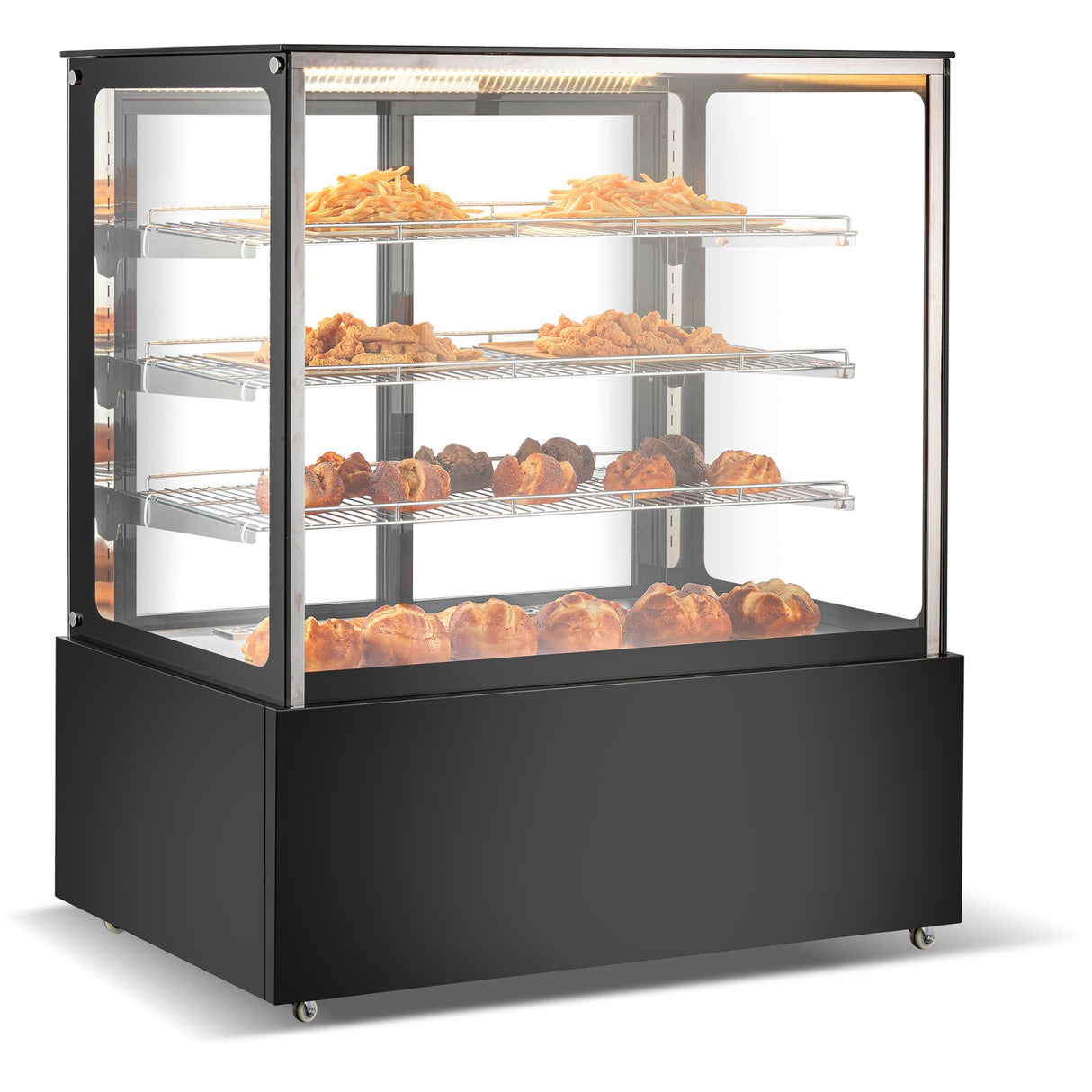 Commercial Heated Display Cabinet 605 Litres Black | Hw371 Black