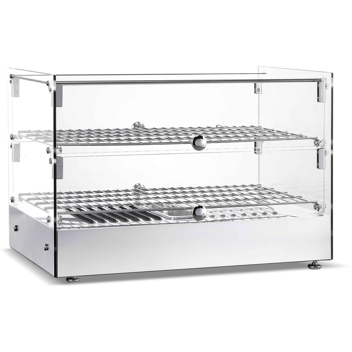 Commercial Countertop Heated Display Cabinet 50 Litres Stainless Steel | Hw50