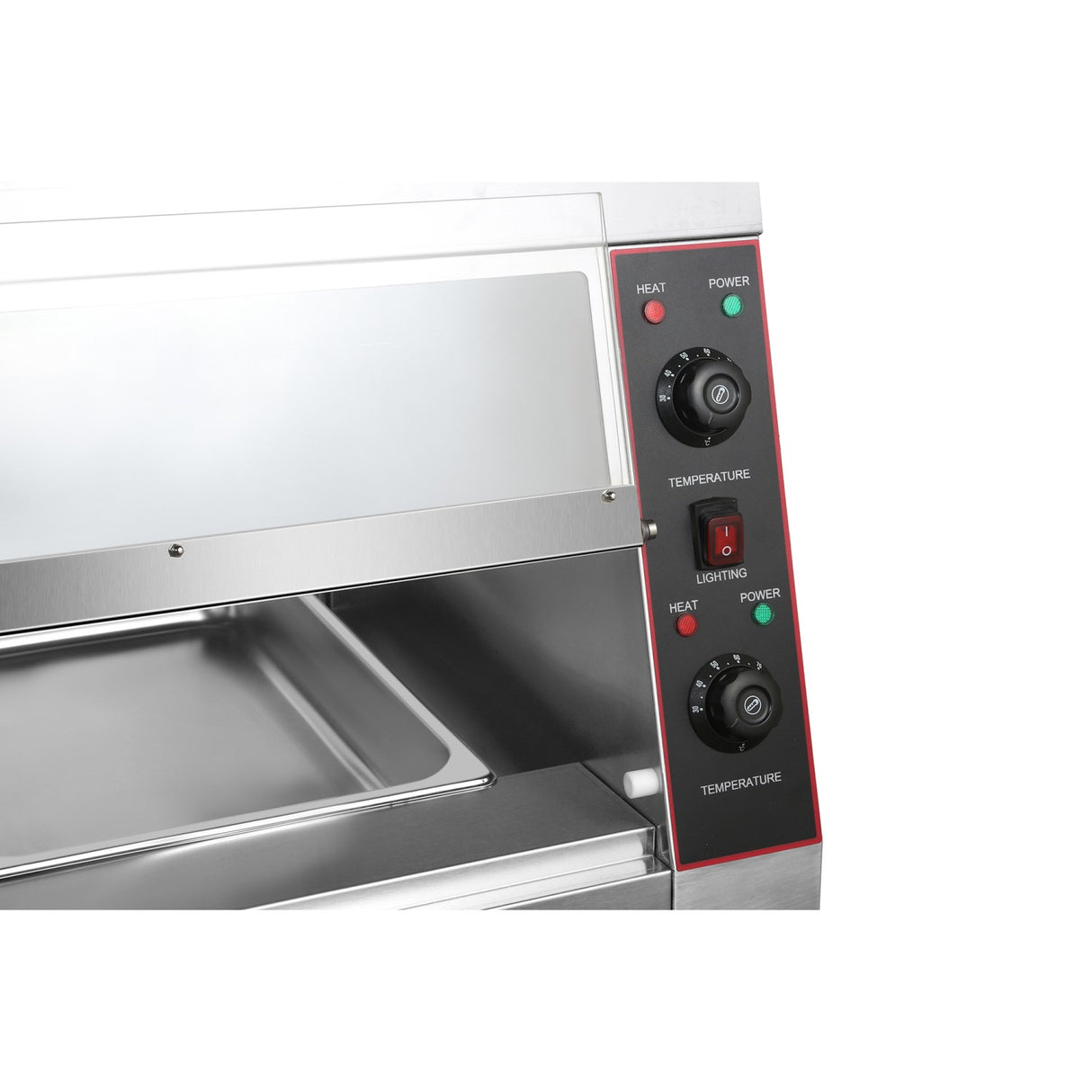 Commercial Two Tier Heated Showcase Food And Chicken Warmer 2200x760x860mm Countertop Dry Heat And Wet Heat | Hw6 Pc