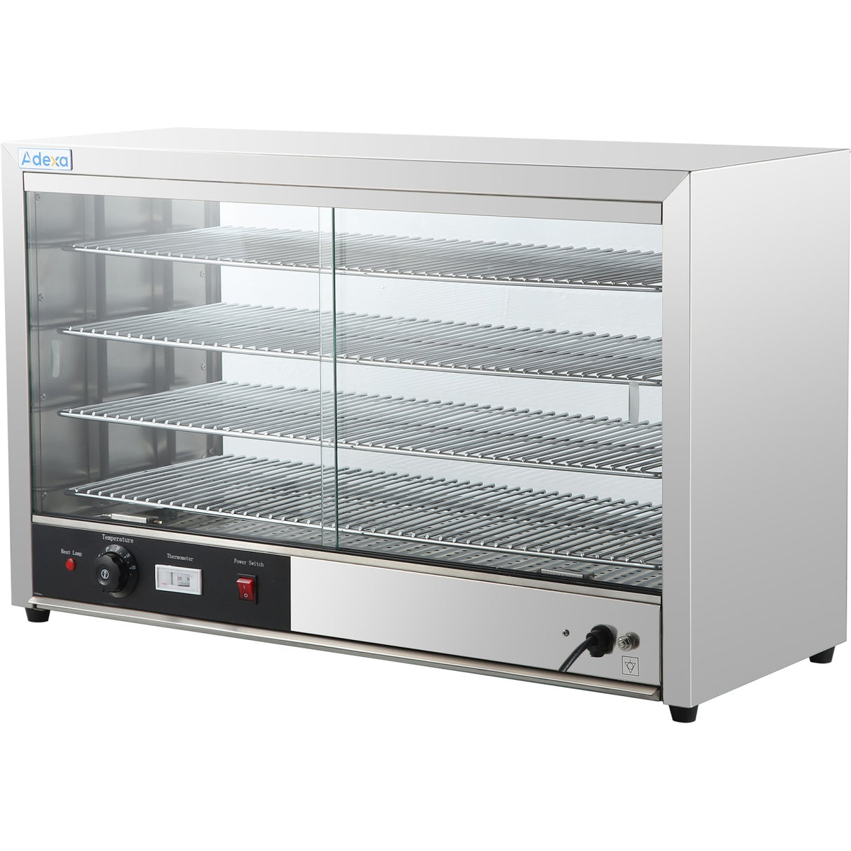 4 Tier Heated Display Case Countertop |  Hw805