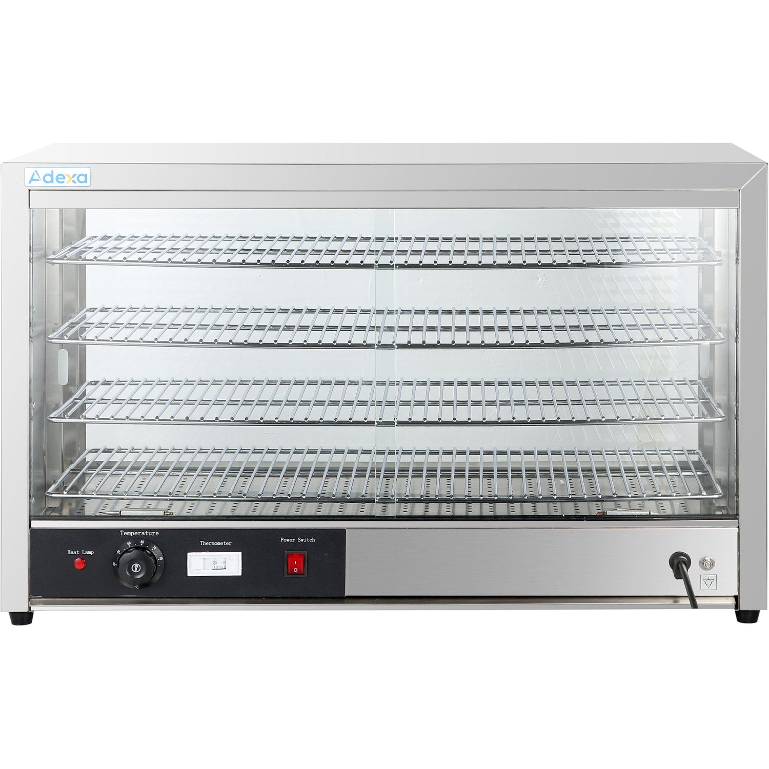 4 Tier Heated Display Case Countertop |  Hw805
