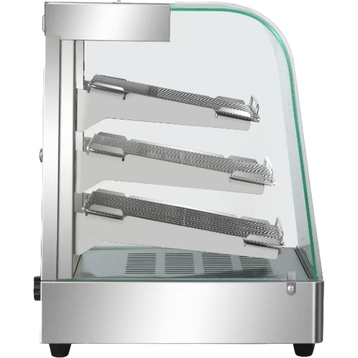 Commercial Hot Display Food Warmer Countertop 3 Shelves 650x455x580mm | Hw862