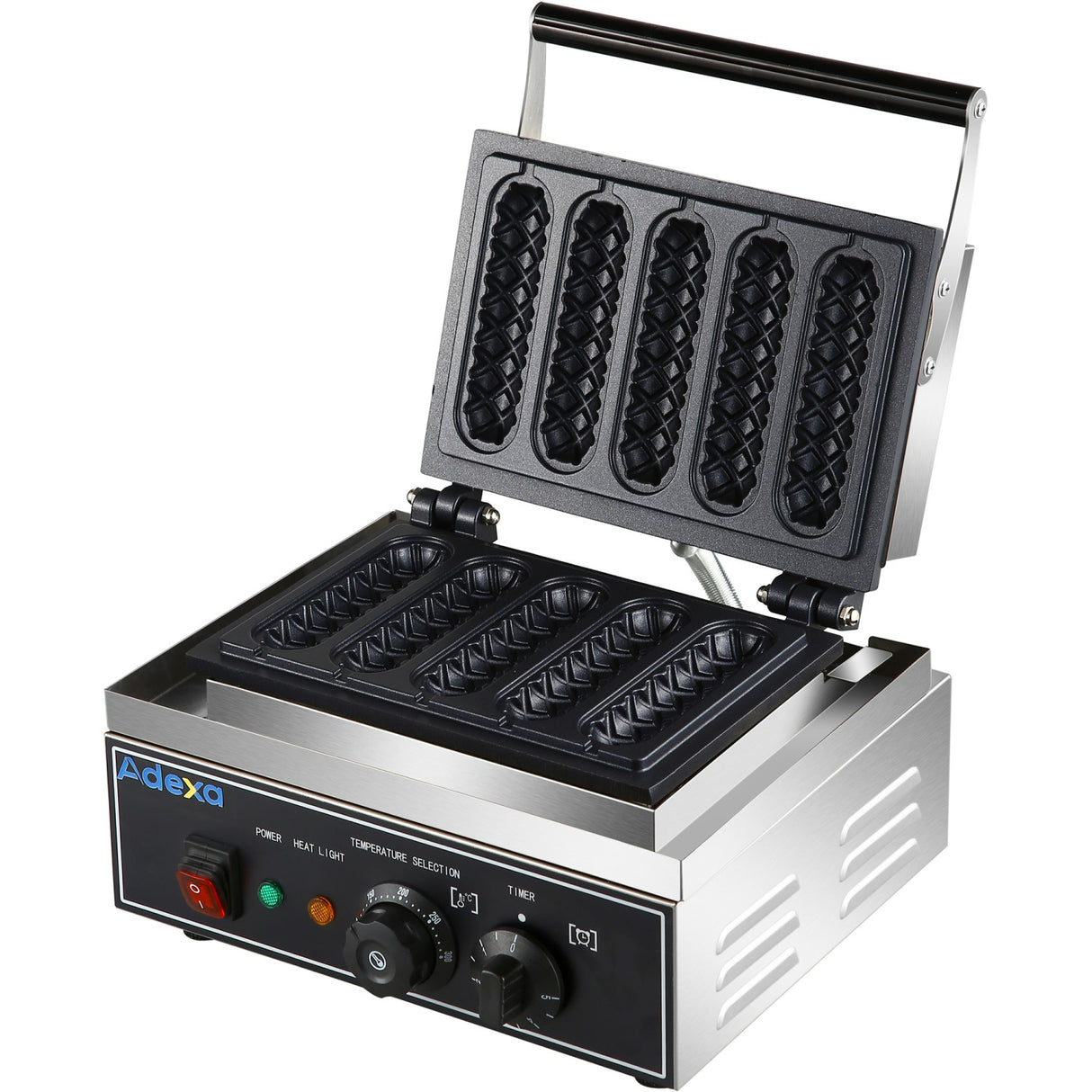 Commercial Corn Dog Waffle Maker 1.55k W 5 Waffles Countertop | Hx117