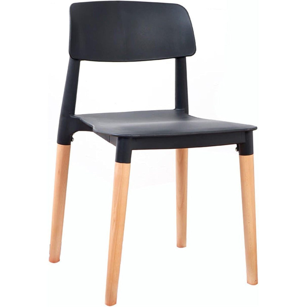Bistro Dining Chair Pp Seat With Beech Wood Legs Black | Hyl088