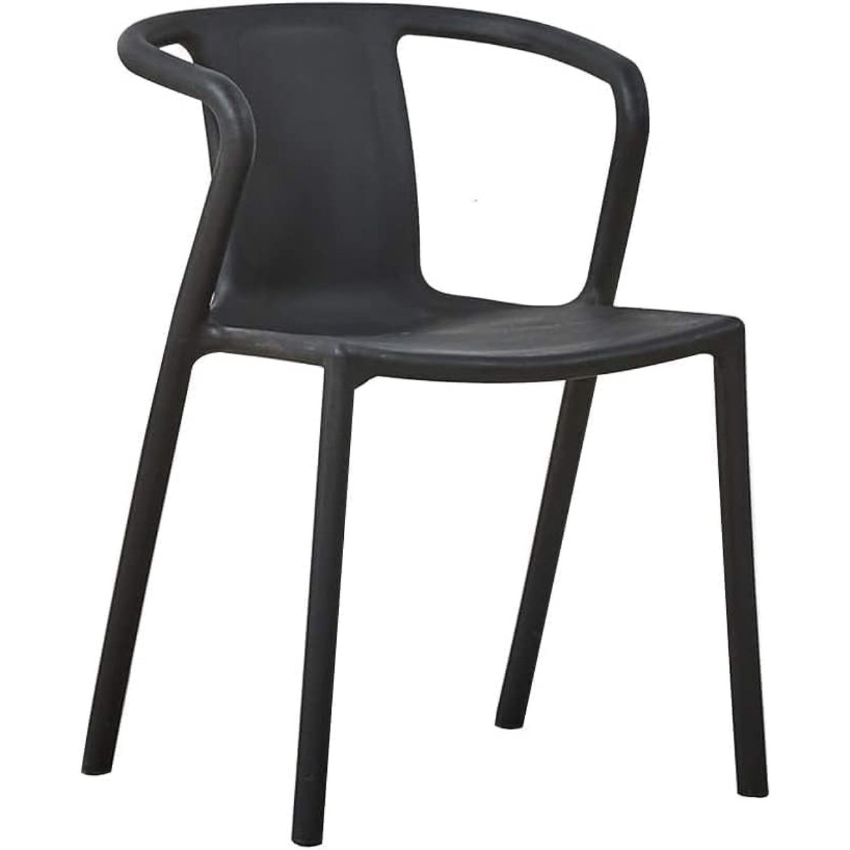 Bistro Dining Chair Plastic Black Indoors &Amp; Outdoors | Hypp08