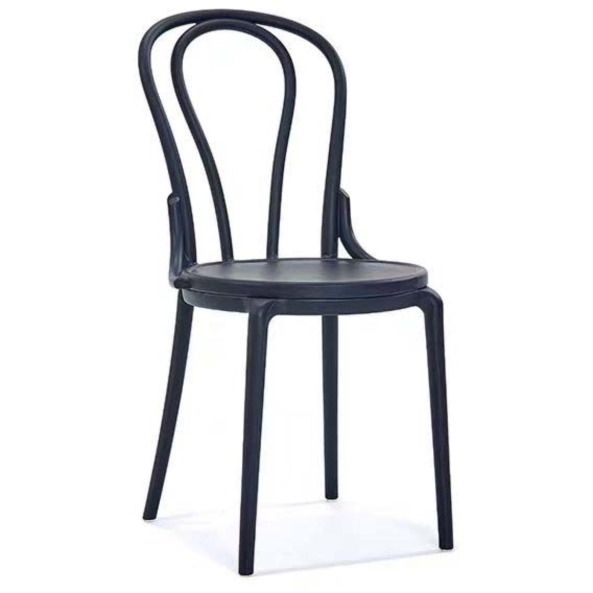 Bistro Dining Chair Curved Back Pp Black | Hypp11 A
