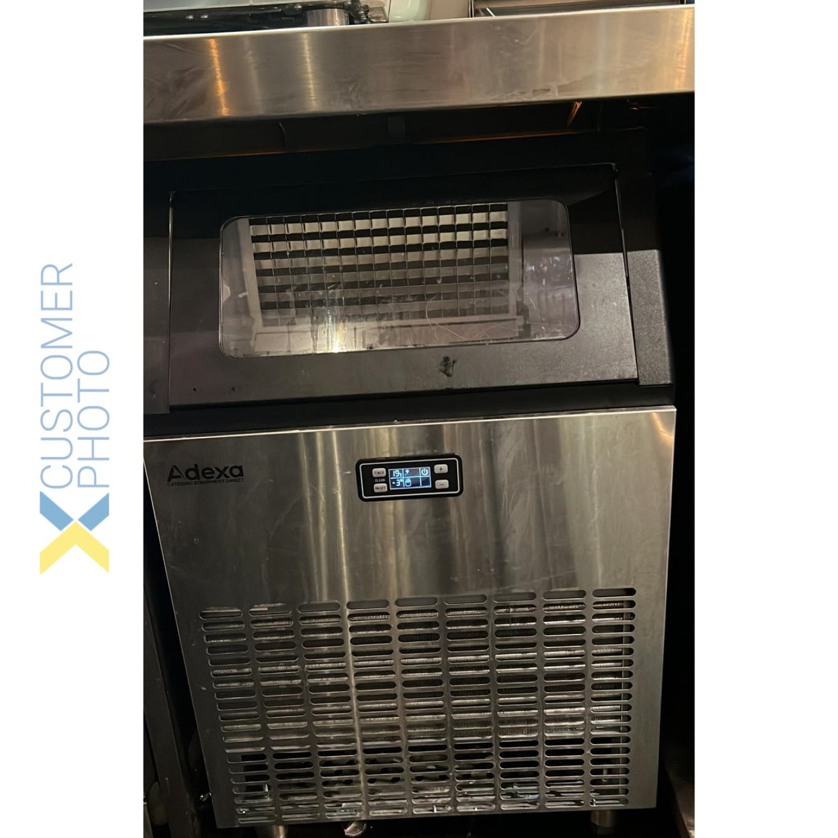 Commercial Ice Cube Machine Under Counter 120kg/24h 25kg Bin | Hzb120 F