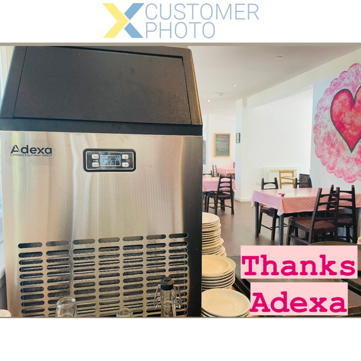 Commercial Ice Cube Machine Under Counter 45kg/24h 15kg Bin |  Hzb45