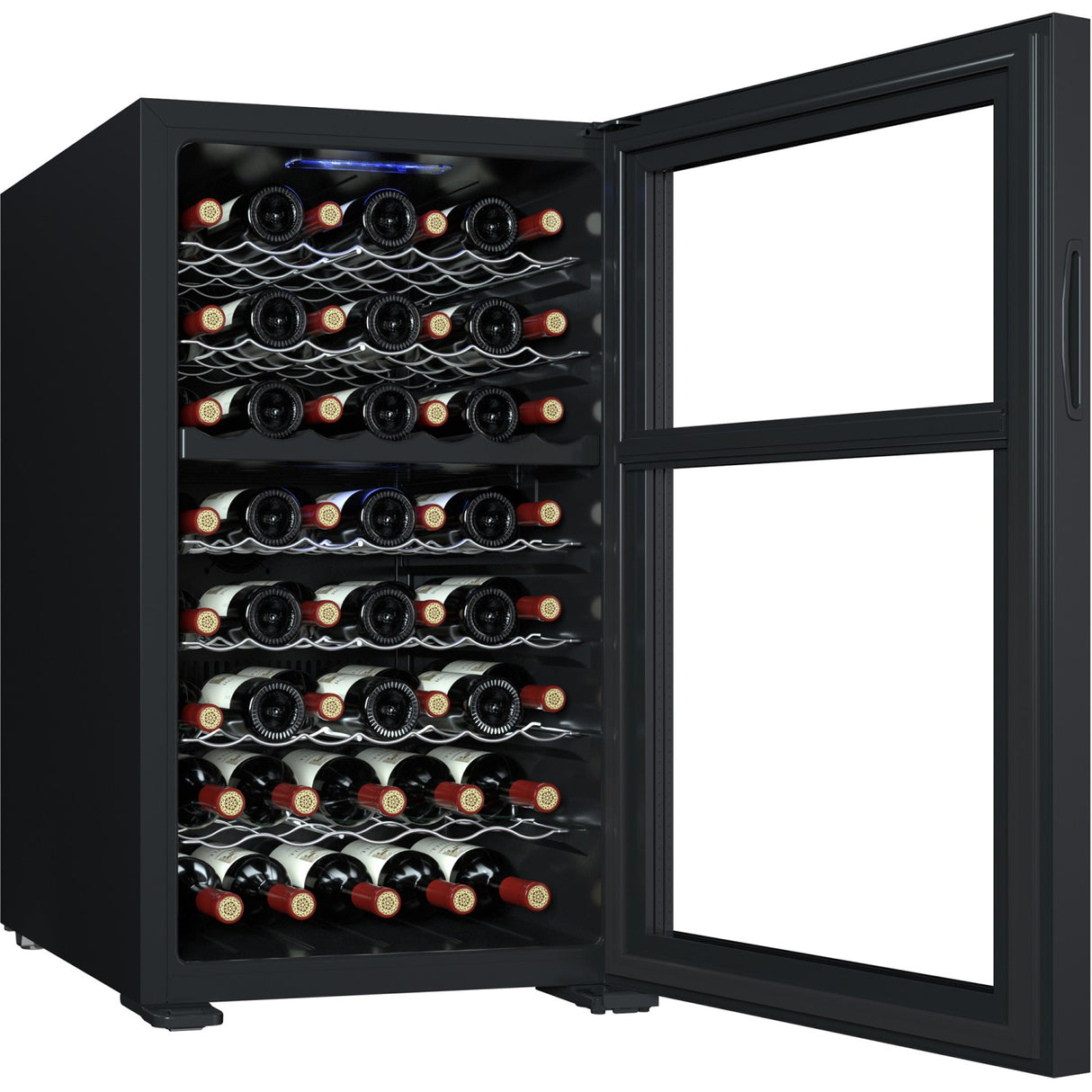 Professional Wine Cooler Dual Zone Stainless Steel 52 Bottles | Jc128 Wd