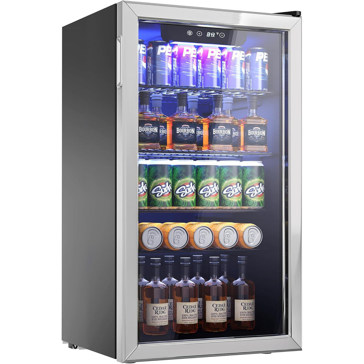 Bottle Cooler Glass Door 90 Litres Digital Control | Jc90 Velf