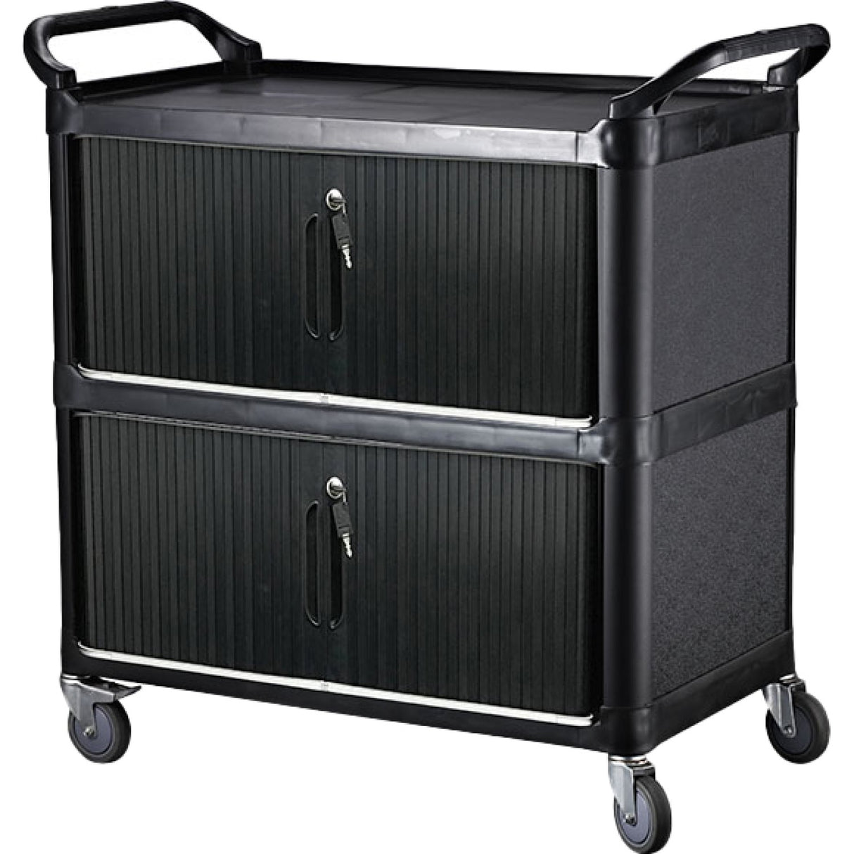 Professional 3 Tier Busing Trolley Cart With Lockable Doors 1020x500x960mm | Jgm710