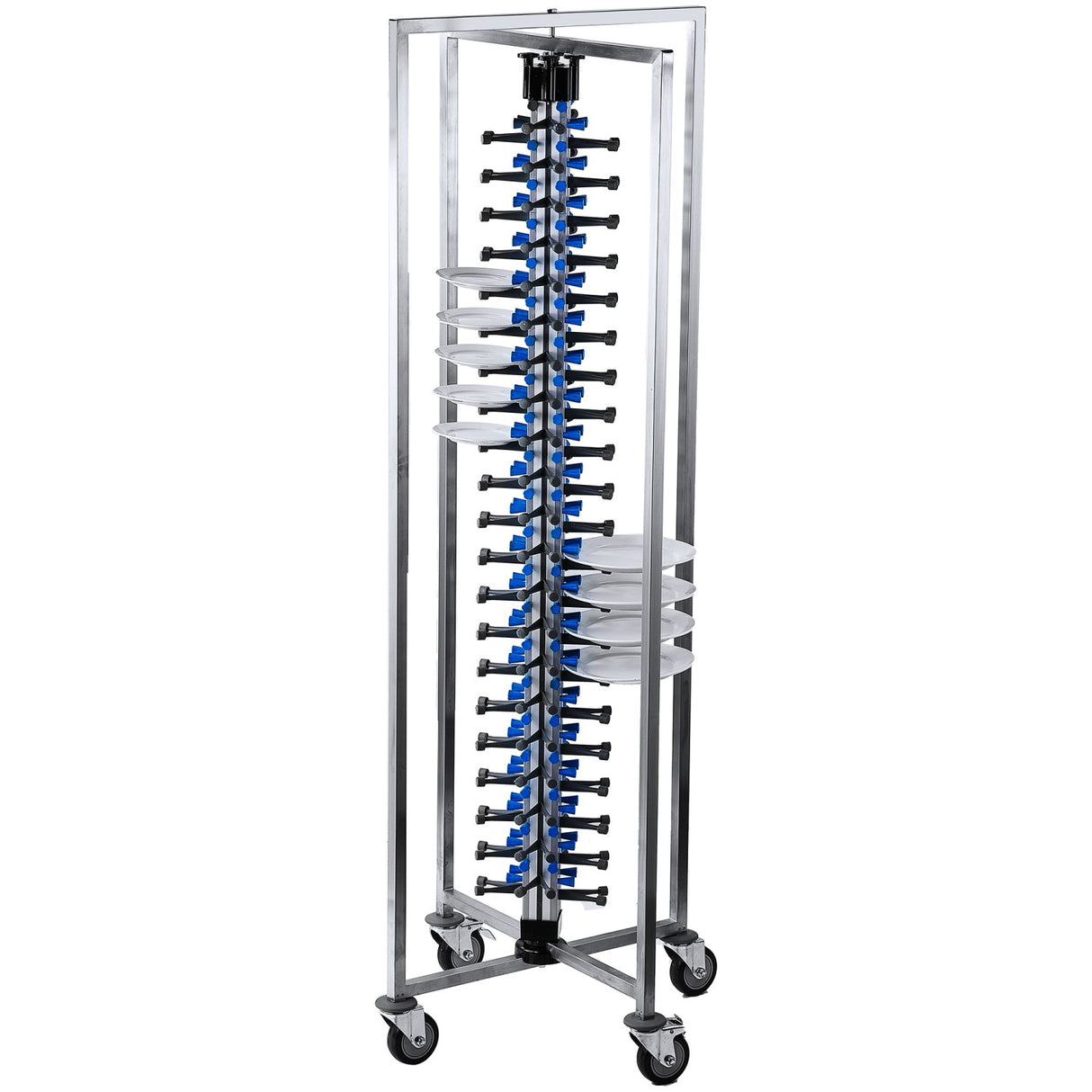 Commercial 84 Plate Mobile Plate Rack 730x730x1910mm | Jwdc84
