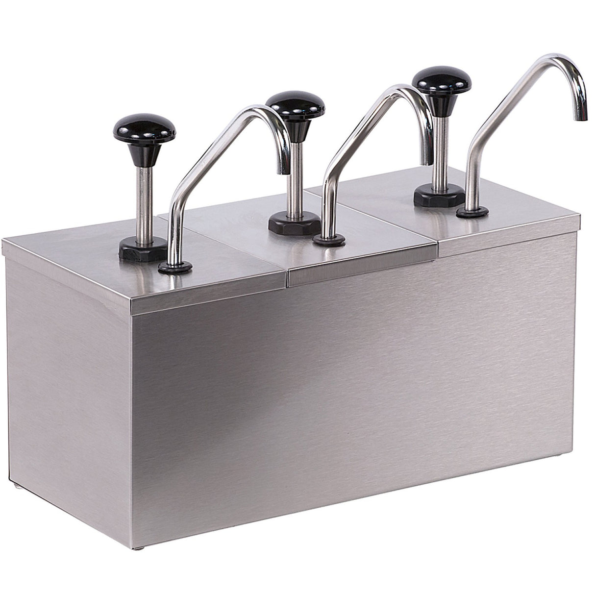 Commercial Condiment/Sauce Dispenser 3 Pumps Stainless Steel | Jzs003
