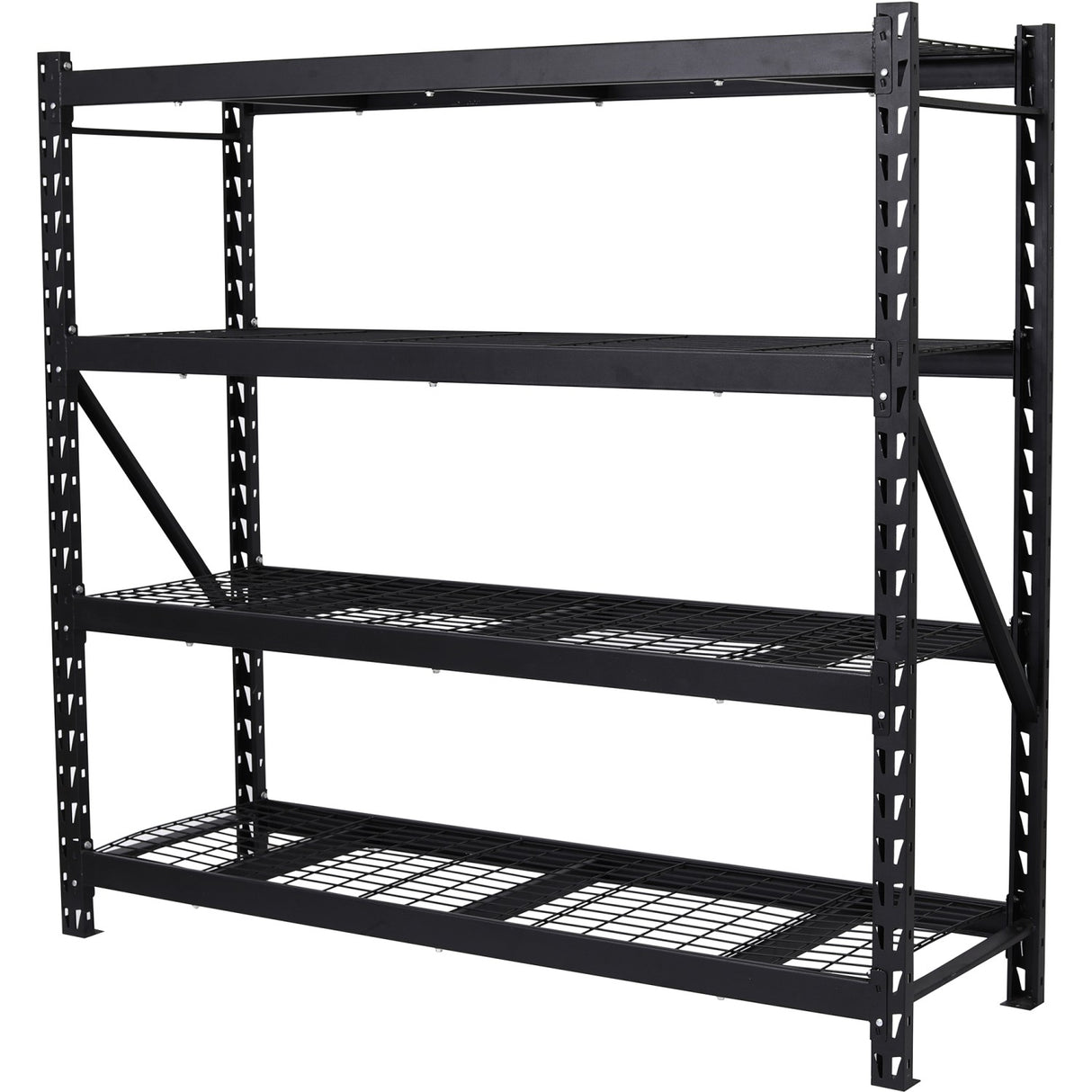 Commercial Shelving Unit 4 Tier 800kg/Shelf Width 1960mm Depth 610mm Black Wire |  Kit99