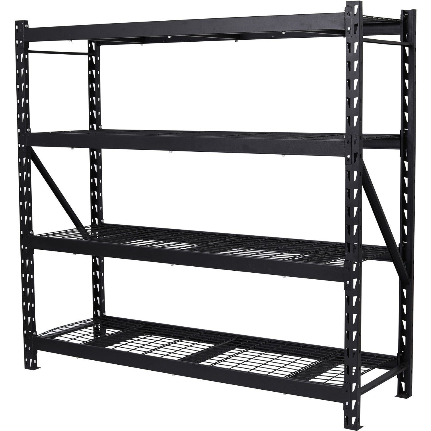 Commercial Shelving Unit 4 Tier 800kg/Shelf Width 1960mm Depth 610mm Black Wire |  Kit99