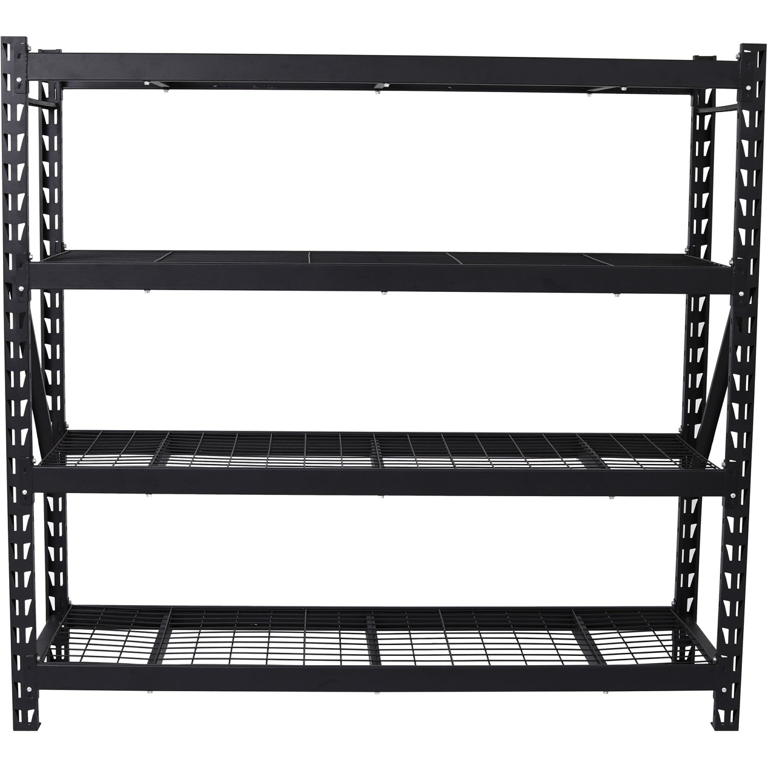 Commercial Shelving Unit 4 Tier 800kg/Shelf Width 1960mm Depth 610mm Black Wire |  Kit99