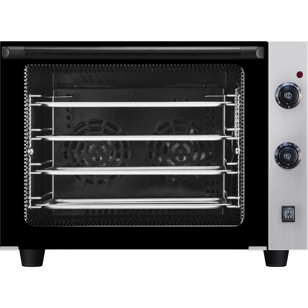 Commercial Electric Convection Oven 4 Trays 440x320mm Double Fan Manual Controls | Kngec01 C02