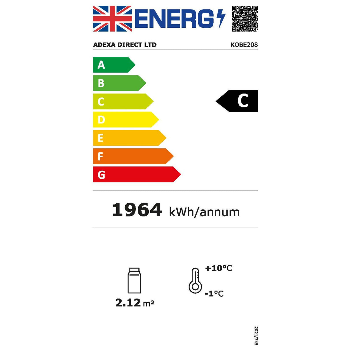Commercial Upright Display Refrigerator 1050 Litres 3 Glass Doors 5 Shelves Ventilated Cooling 1650x600x1985mm | Kobe208