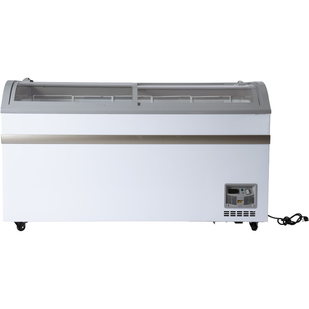 Commercial Horizontal Display Freezer 500 Litres 2 Glass Doors 5 Shelves 1475x757x858mm Ventilated Cooling | Kobe214