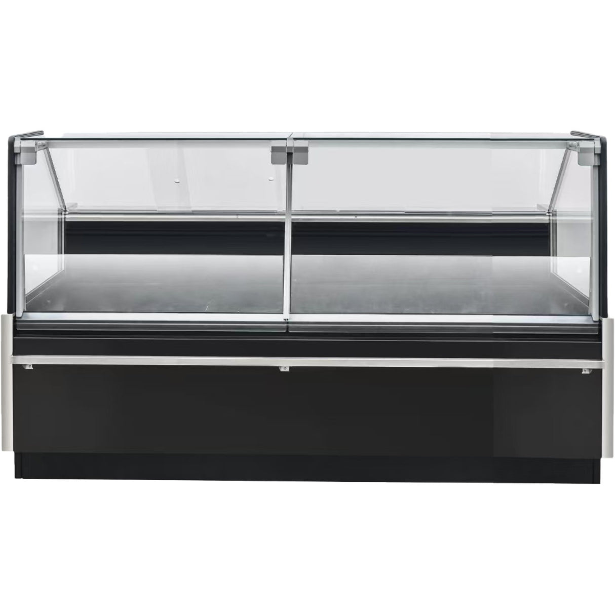 Commercial Curved Open Deli Serve Over Counter Straight Glass Front 1875x1135x1190mm | Bluel218
