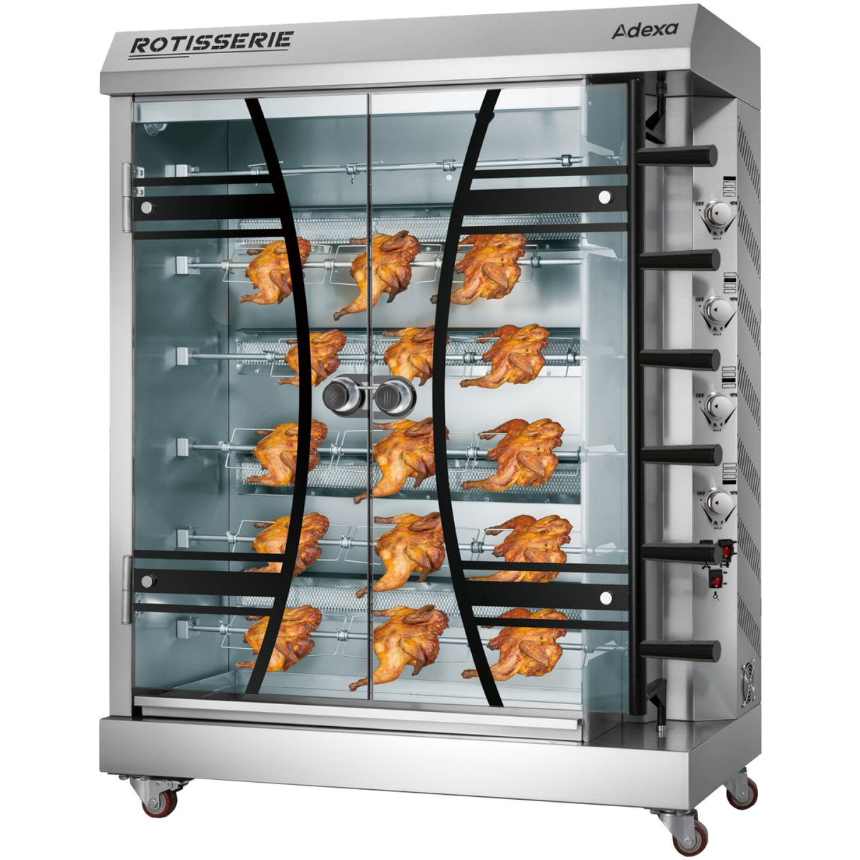 Commercial Gas Chicken Rotisserie Oven 6 Rods 1170x480x1490mm | Ktq6 B