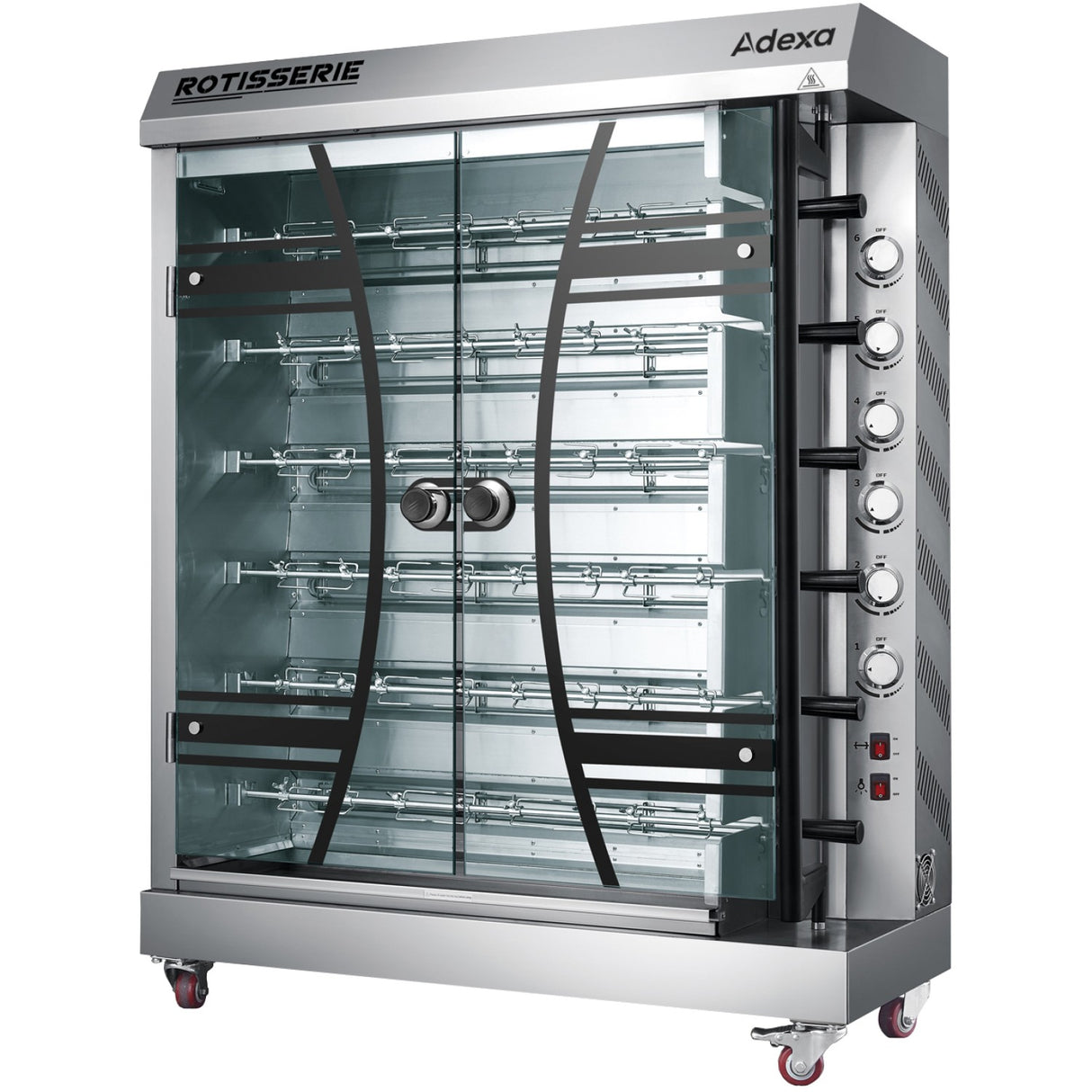 Commercial Electric Chicken Rotisserie Oven 6 Rods 12k W 1170x480x1490mm | Ktq6 E