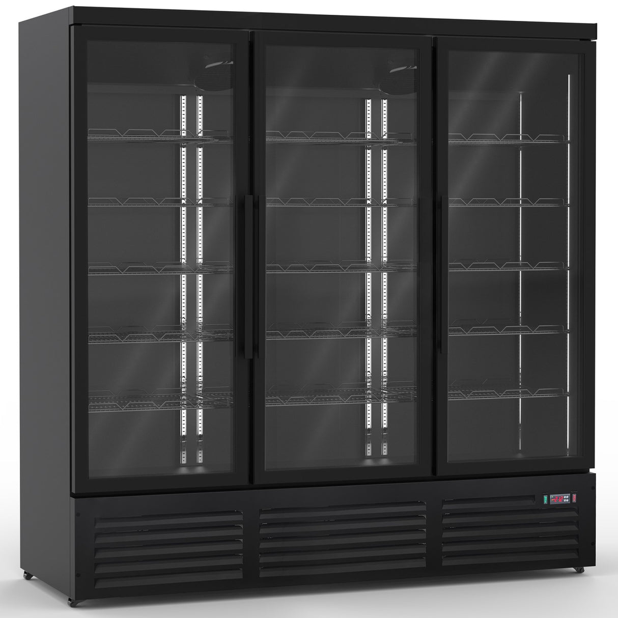 Commercial Display Freezer With Triple Glass Door 1450 Litres Black | Kxd1880 Black