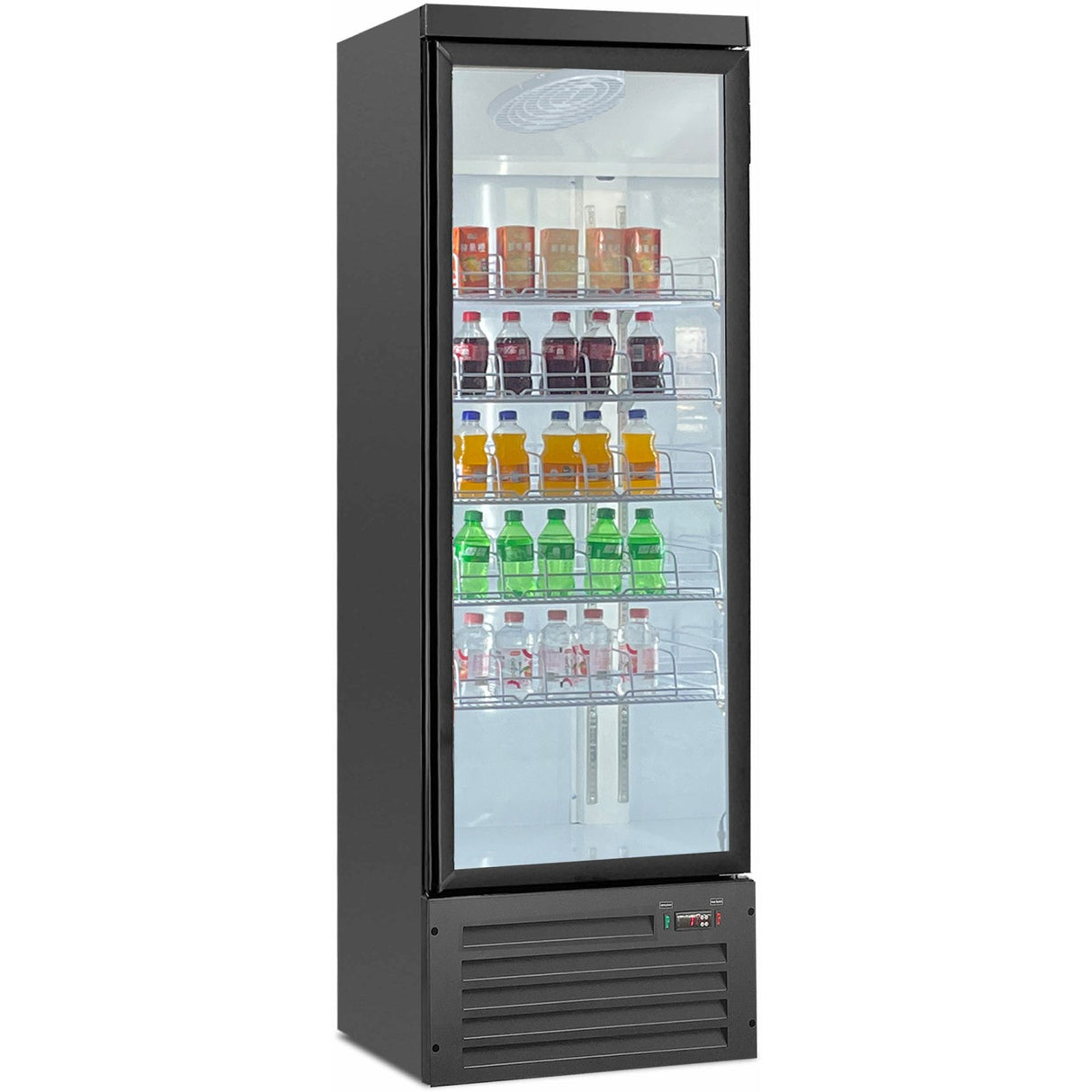Commercial Display Refrigerator With Glass Door 600 Litres Black | Kxg750