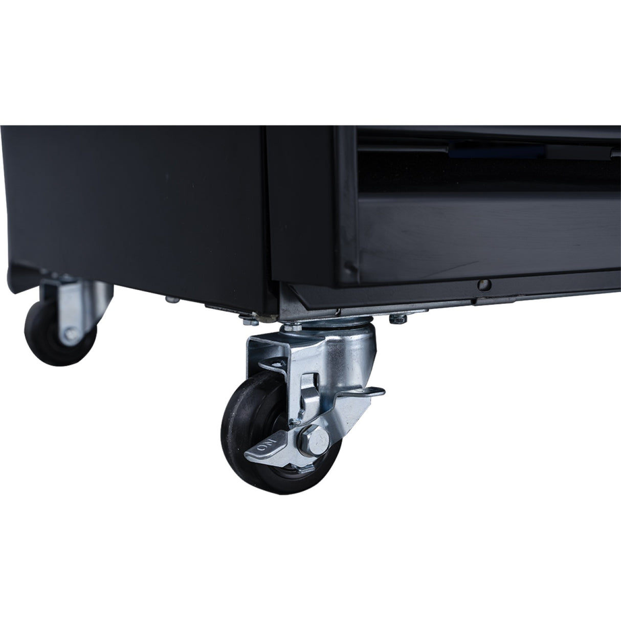 Commercial Bottle Cooler Upright 930 Litres Ventilated Cooling Twin Hinged Doors Black Canopy Light | Lg1000 Bfmblack