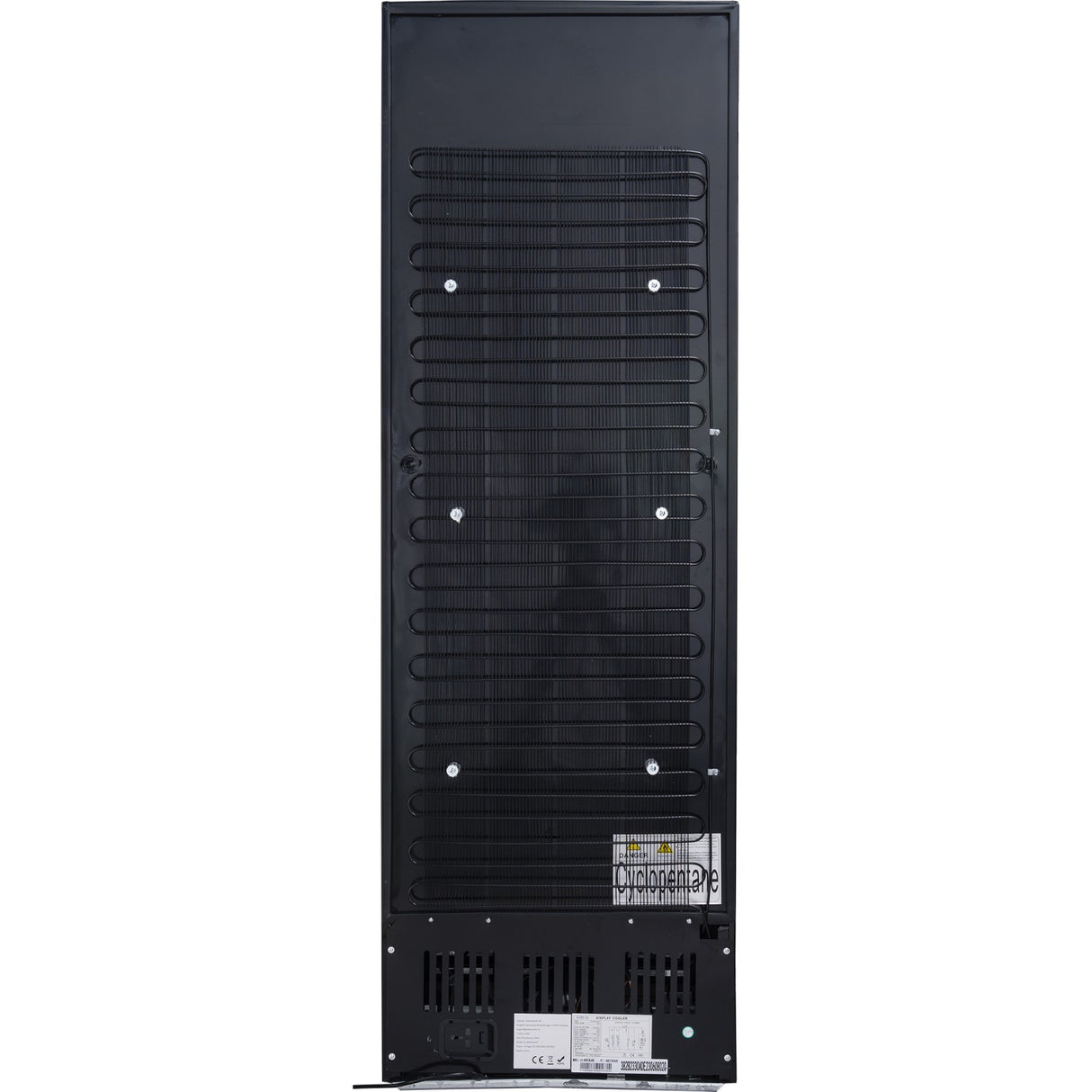 Commercial Drink Cooler Upright 402 Litres Dynamic Cooling Hinged Glass Door Black Canopy Light | Lg402 Dfblack