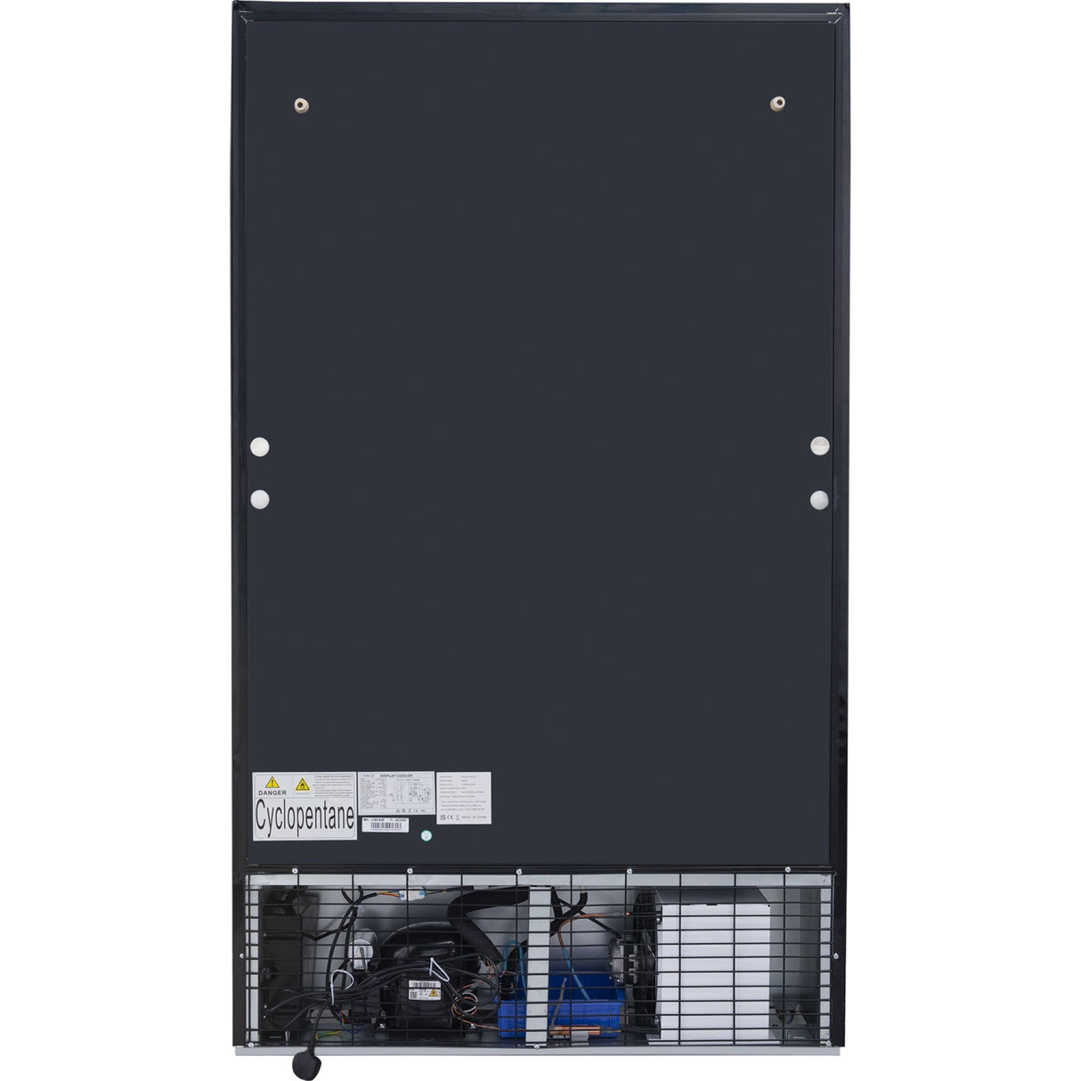 Commercial Bottle Cooler Upright 773 Litres Fan Cooling Twin Hinged Doors Black | Lg805 Ablack